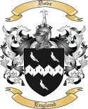 Dove Family Crest from England