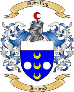 Dowlling Family Crest from Ireland
