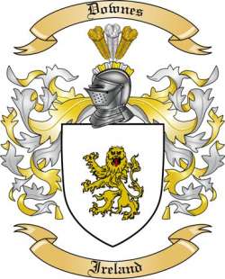 Downes Family Crest from Ireland
