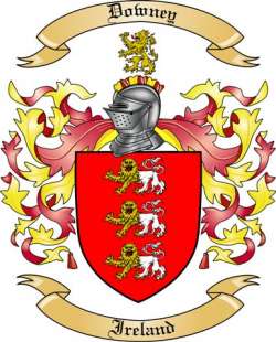 Downey Family Crest from Ireland