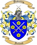 Downing Family Crest from Ireland