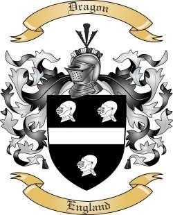 Dragon Family Crest from England