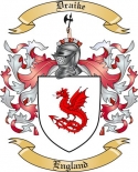 Draike Family Crest from England