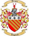 Draper Family Crest from England