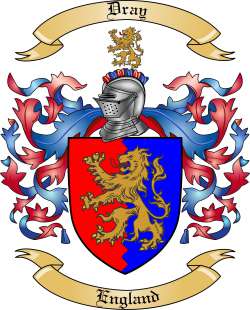 Dray Family Crest from England