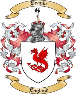 Drayke Family Crest from England