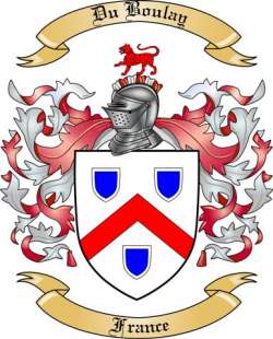 Du Boulay Family Crest from France
