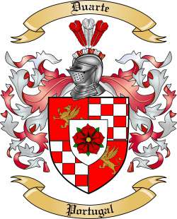Duarte Family Crest from Portugal