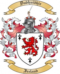 Dubhuidhir Family Crest from Ireland