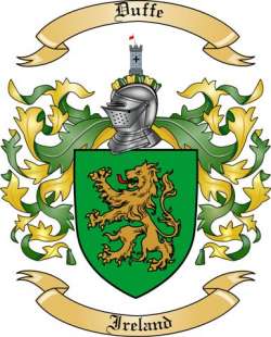 Duffe Family Crest from Ireland