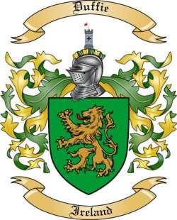 Duffie Family Crest from Ireland