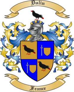 Dulin Family Crest from France