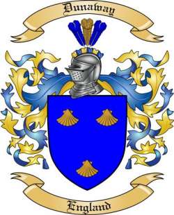 Dunaway Family Crest from England2