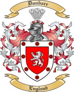 Dunbarr Family Crest from England
