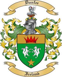 Dunfee Family Crest from Ireland