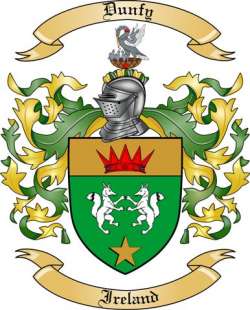 Dunfy Family Crest from Ireland