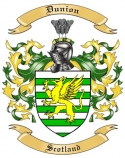 Dunion Family Crest from Scotland