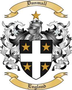 Dunmall Family Crest from England