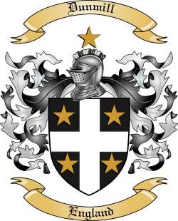 Dunmill Family Crest from England