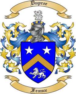 Dupree Family Crest from France
