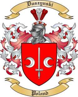 Duszynski Family Crest from Poland
