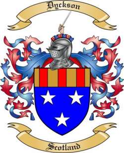 Dyckson Family Crest from Scotland
