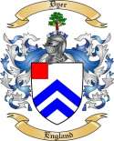 Dyer Family Crest from England