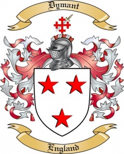 Dymant Family Crest from England