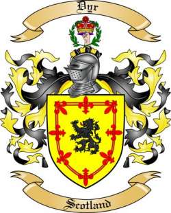 Dyr Family Crest from Scotland