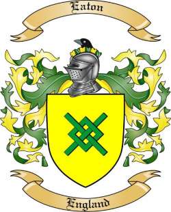 Eaton Family Crest from England