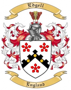 Edgell Family Crest from England