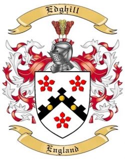 Edghill Family Crest from England