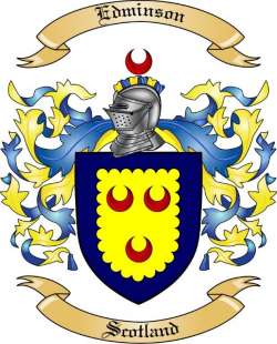 Edminson Family Crest from Scotland