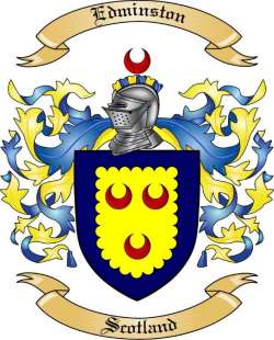 Edminston Family Crest from Scotland