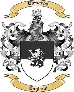 Edwards Family Crest from England
