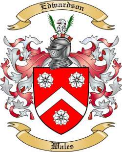 Edwardson Family Crest from Wales