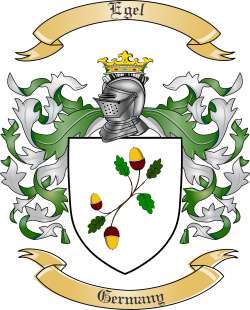 Egel Family Crest from Germany2