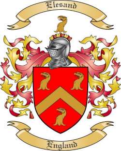Elesand Family Crest from England