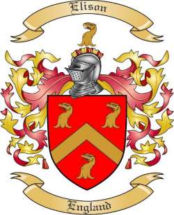 Elison Family Crest from England