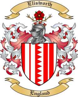 Elisworth Family Crest from England