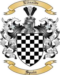 Elizalde Family Crest from Spain