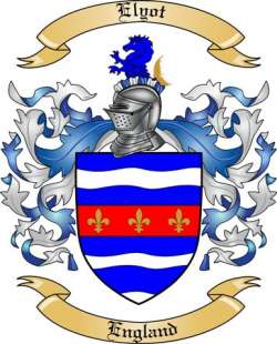 Elyot Family Crest from England