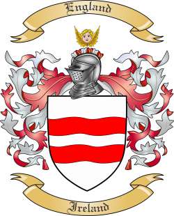 England Family Crest from Ireland