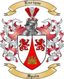 Enrique Family Crest from Spain