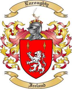 Enroughty Family Crest from Ireland