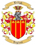 Erligh Family Crest from England