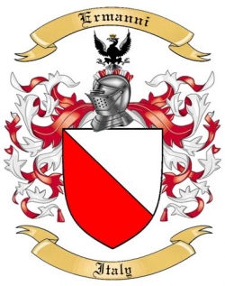 Ermanni Family Crest from Italy