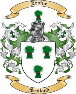 Ervine Family Crest from Scotland