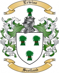 Erwine Family Crest from Scotland