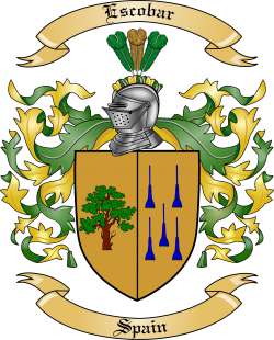 Escobar Family Crest from Spain2